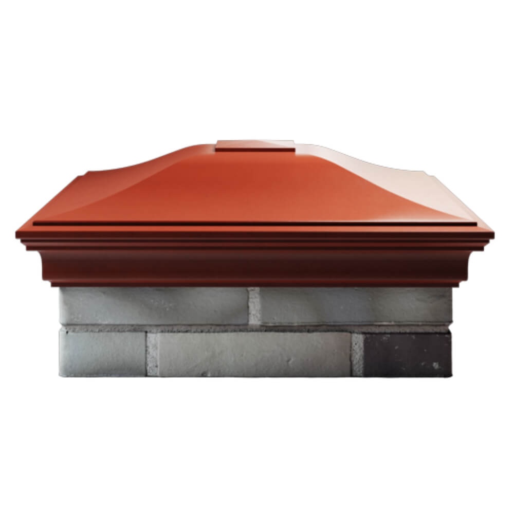 Колпак Zking Монблан Красный на столб 2х2 кирпича (515х515мм) в Каменске-Уральском фото