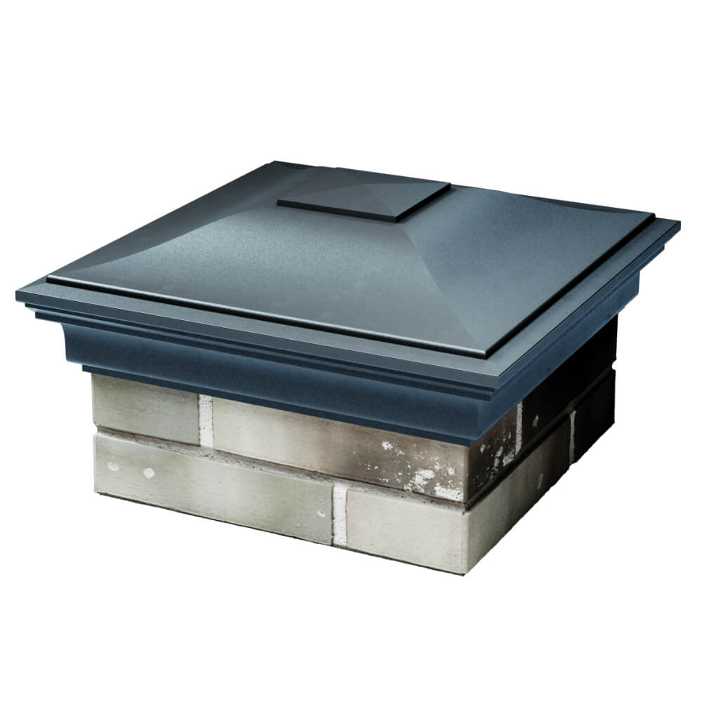 Колпак Zking Монблан Серый на столб 1.5х1.5 кирпича (385х385мм) в Каменске-Уральском фото