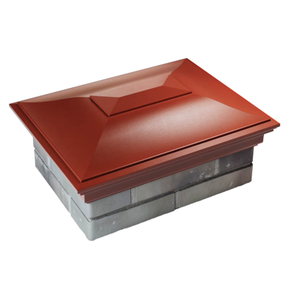 Колпак Zking Монблан Красный на столб 2х1.5 кирпича (515х385мм) Каменск-Уральский фото