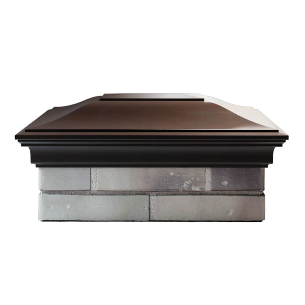 Колпак Zking Монблан Коричневый на столб 2х1.5 кирпича (515х385мм) в Каменске-Уральском фото