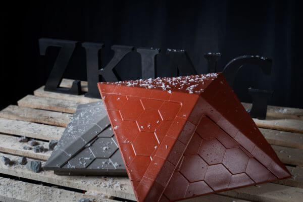 Колпак Zking Эверест Красный на столб 1.5х1.5 кирпича (390х390мм) в Каменске-Уральском фото