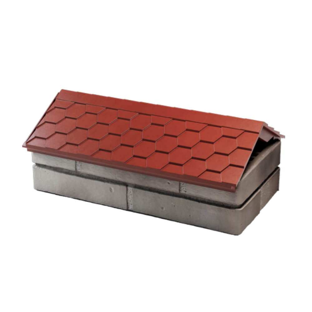 Парапет Zking Эверест Красный с посадкой на 1 кирпич (200/225/255мм) в Каменске-Уральском фото