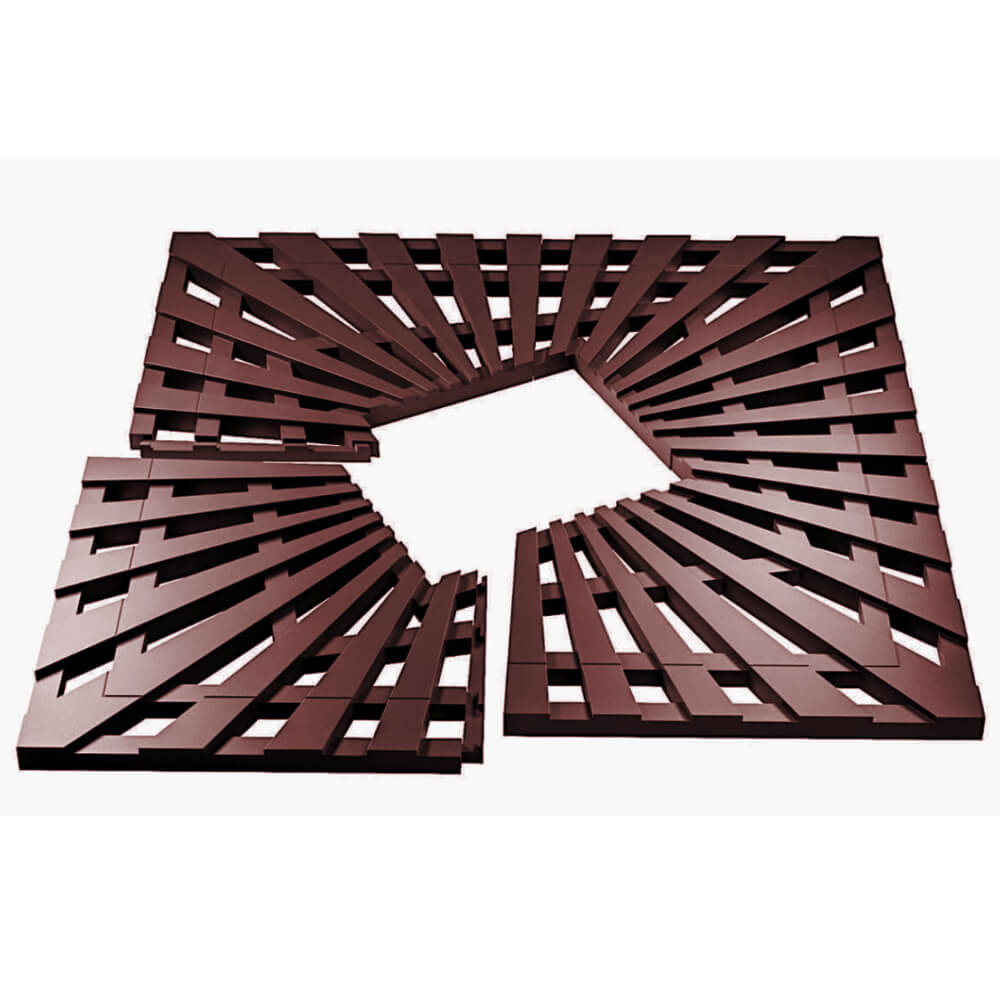 Приствольная решетка для дерева ZKING ATMOSPHERE 1.2х1.2м Коричневая в Каменске-Уральском фото