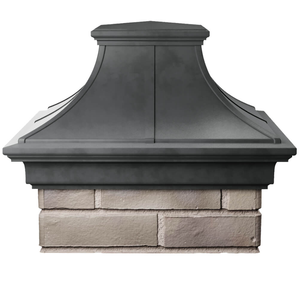 Колпак Zking Монблан Премиум Серый на столб 1.5х1.5 кирпича (385х385мм) Каменск-Уральский фото