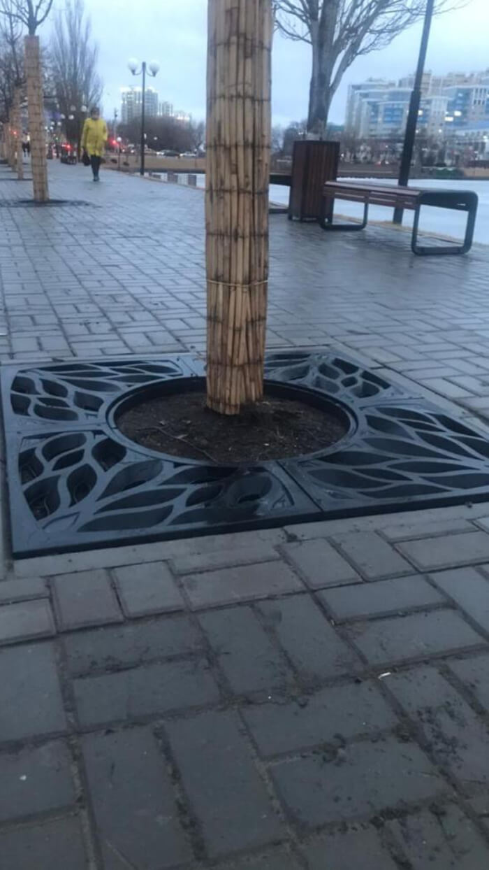 Приствольная решетка для дерева ZKING CRUST 1.2х1.2м Черная в Каменске-Уральском фото