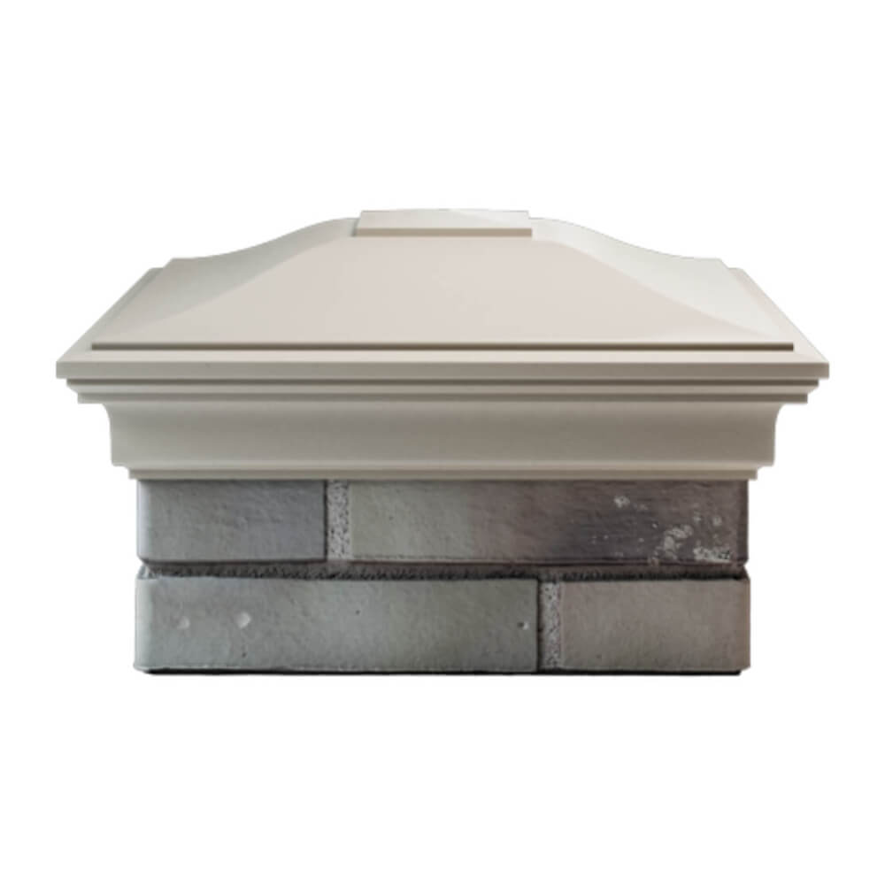 Колпак Zking Монблан Бежевый на столб 1.5х1.5 еврокирпича 0.7НФ (355х355мм) Каменск-Уральский фото