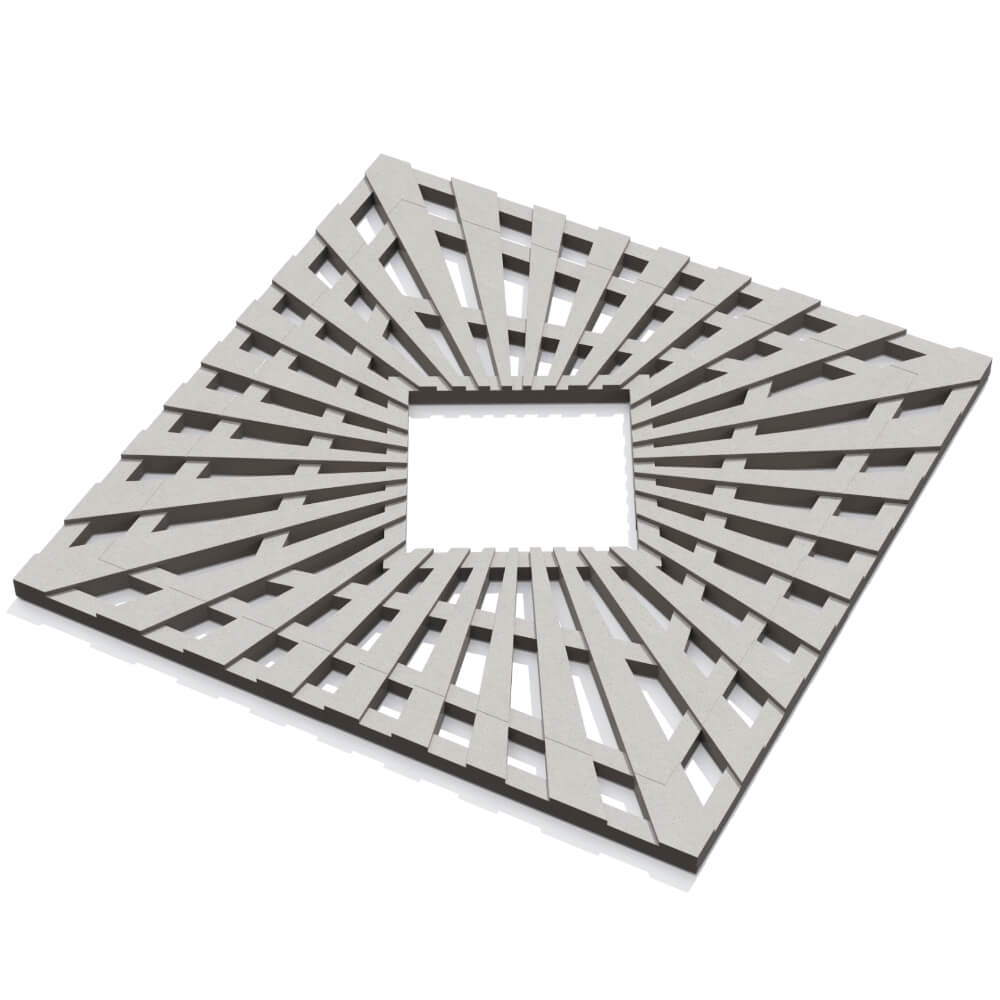 Приствольная решетка для дерева ZKING ATMOSPHERE 1.2х1.2м Бежевая в Каменске-Уральском фото