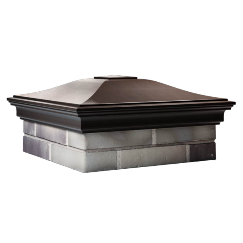 Колпак Zking Монблан Коричневый на столб 2х2 кирпича (515х515мм) в Каменске-Уральском фото