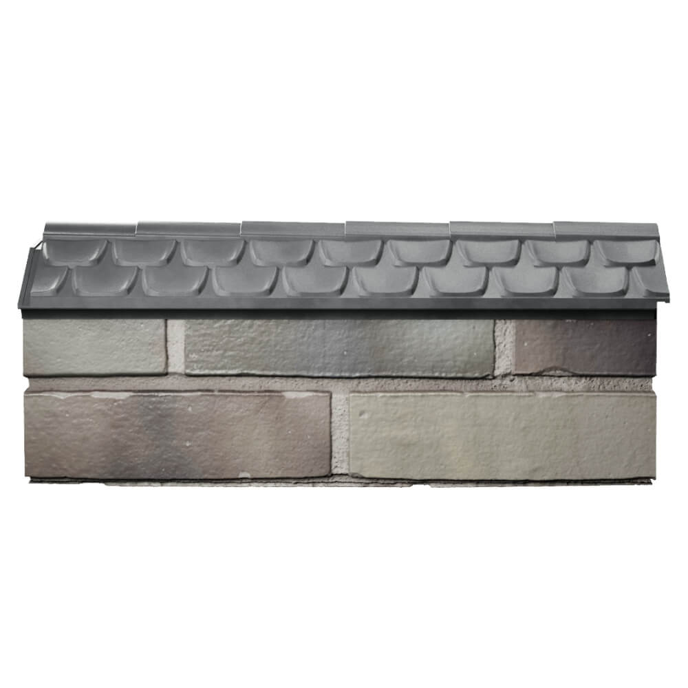 Парапет Zking Эльбрус Серый с посадкой на 0.5 кирпича (130мм) в Каменске-Уральском фото