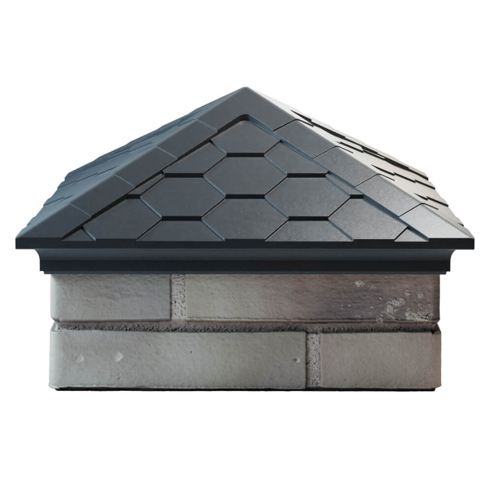 Колпак Zking Эверест Серый на столб 1.5х1.5 кирпича (390х390мм) Каменск-Уральский фото