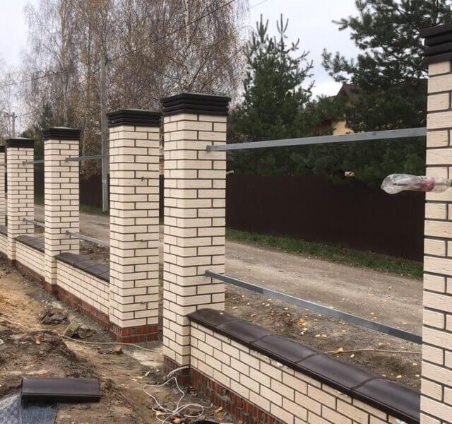 Колпак Zking Бона ХайТек Коричневый на столб 1.5х1.5 кирпича (385х385мм) в Каменске-Уральском фото