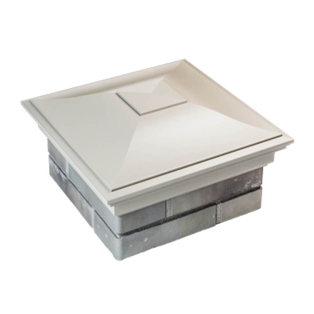 Колпак Zking Монблан Бежевый на столб 1.5х1.5 еврокирпича 0.7НФ (355х355мм) в Каменске-Уральском фото