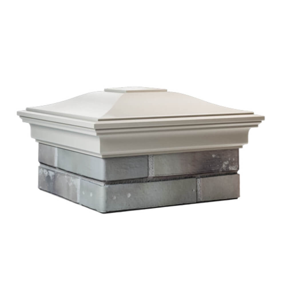 Колпак Zking Монблан Бежевый на столб 1.5х1.5 еврокирпича 0.7НФ (355х355мм) в Каменске-Уральском фото