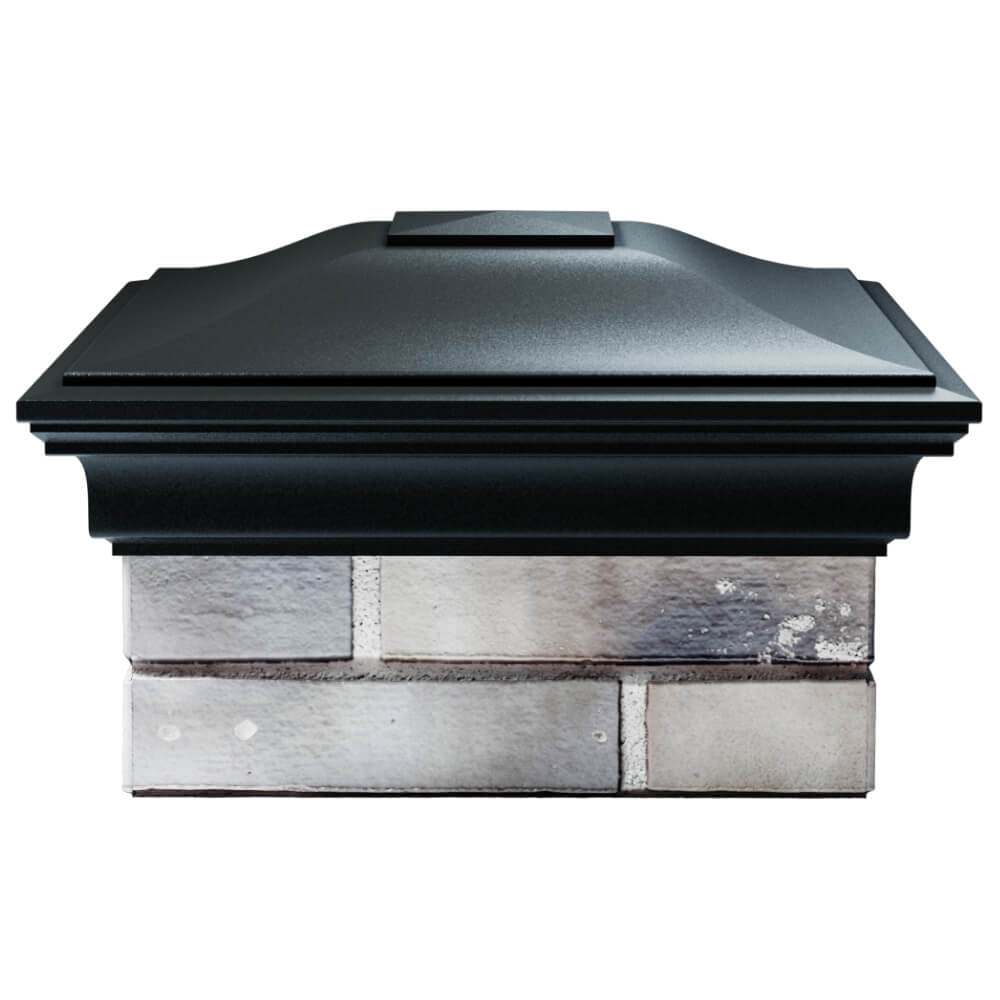 Колпак Zking Монблан Черный на столб 1.5х1.5 кирпича (385х385мм) Каменск-Уральский фото