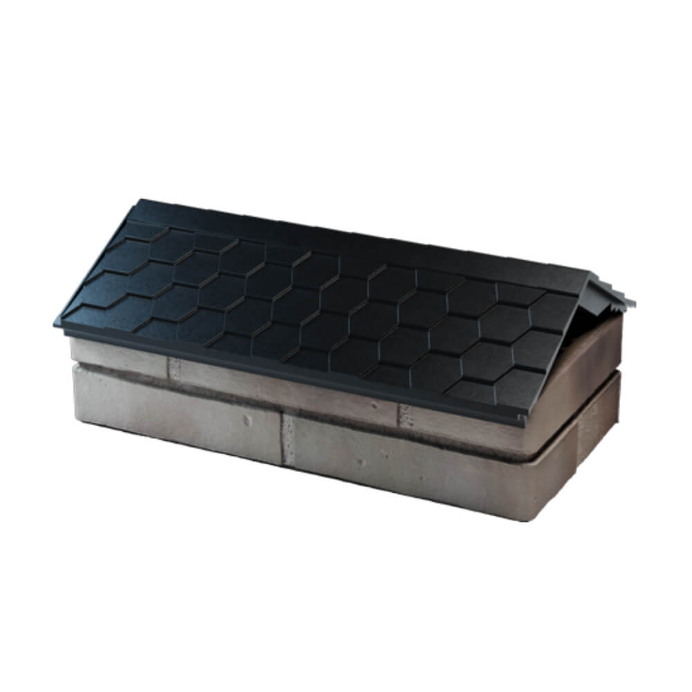 Парапет Zking Эверест Черный с посадкой на 1 кирпич (200/225/255мм) в Каменске-Уральском фото