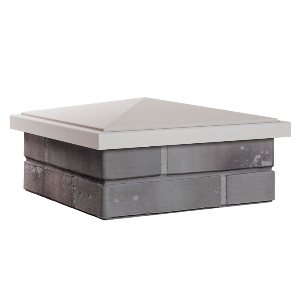 Колпак Zking БонаМоно Бежевый на столб 1.5х1.5 кирпича (385х385, 400х400мм) в Каменске-Уральском фото