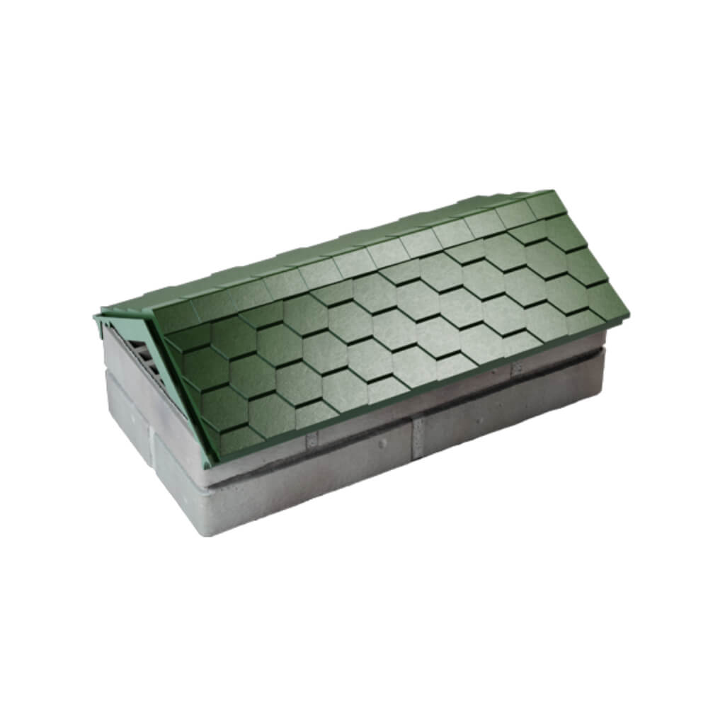 Парапет Zking Эверест Зеленый с посадкой на 1 кирпич (200/225/255мм) в Каменске-Уральском фото