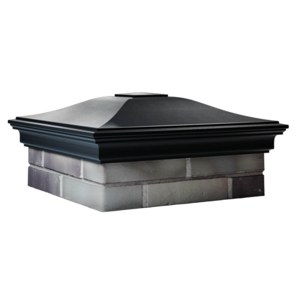 Колпак Zking Монблан Черный на столб 2х2 кирпича (515х515мм) в Каменске-Уральском фото