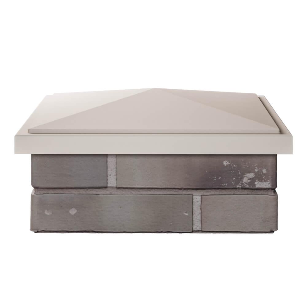 Колпак Zking БонаМоно Бежевый на столб 1.5х1.5 кирпича (385х385, 400х400мм) Каменск-Уральский фото