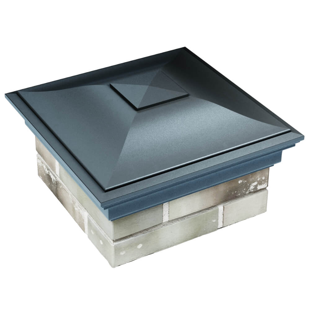 Колпак Zking Монблан Серый на столб 1.5х1.5 кирпича (385х385мм) в Каменске-Уральском фото