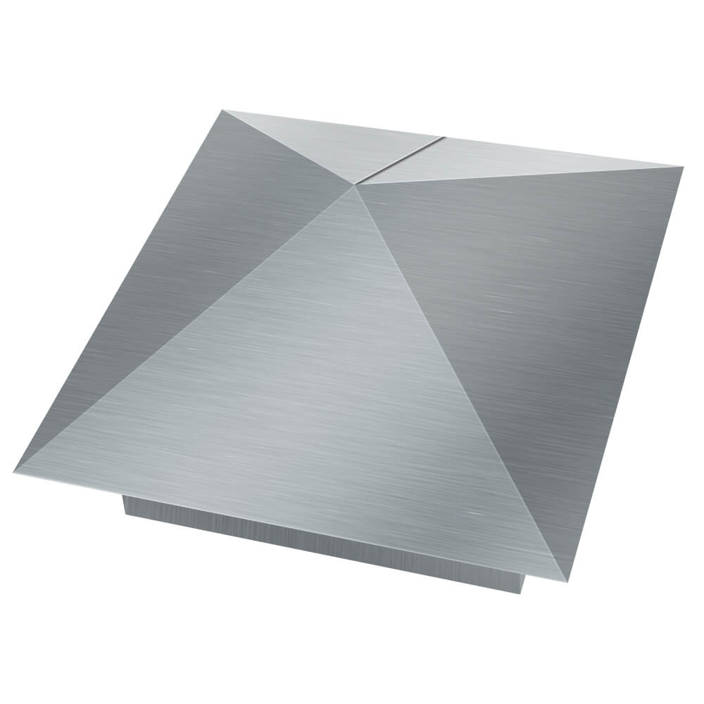 Колпак металлический 380х380мм оцинкованный заборный Каменск-Уральский фото