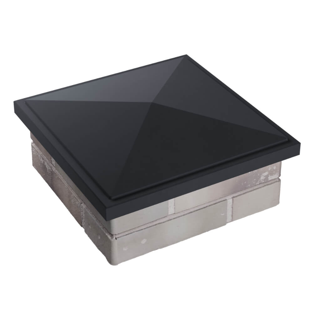 Колпак Zking БонаМоно Серый на столб 1.5х1.5 кирпича (385х385, 400х400мм) в Каменске-Уральском фото