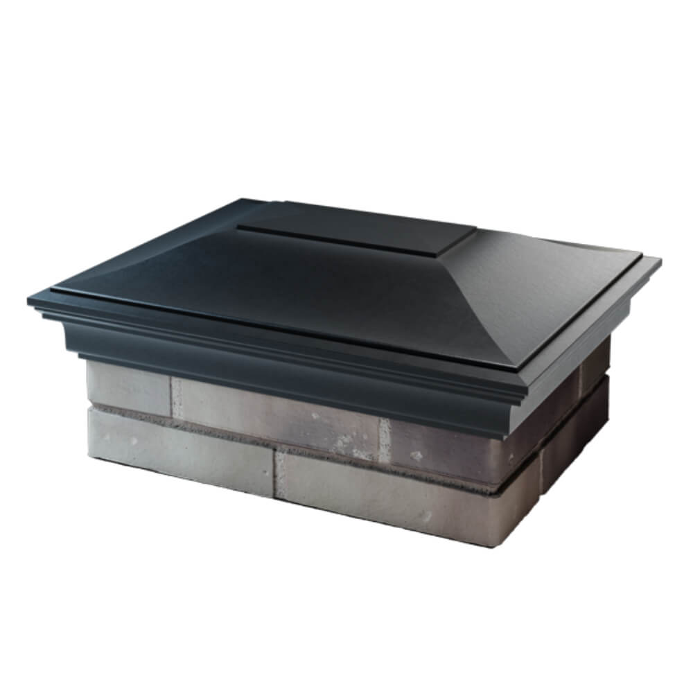 Колпак Zking Монблан Черный на столб 2х1.5 кирпича (515х385мм) в Каменске-Уральском фото