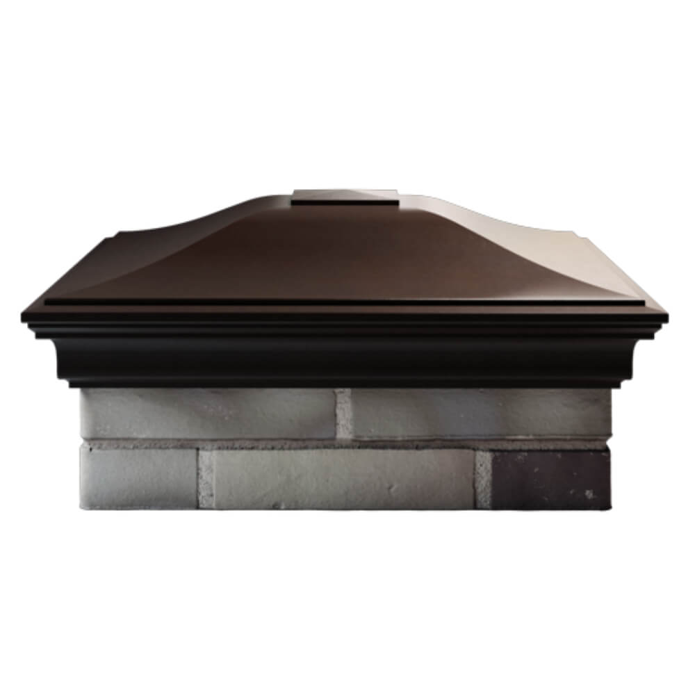 Колпак Zking Монблан Коричневый на столб 2х2 кирпича (515х515мм) в Каменске-Уральском фото