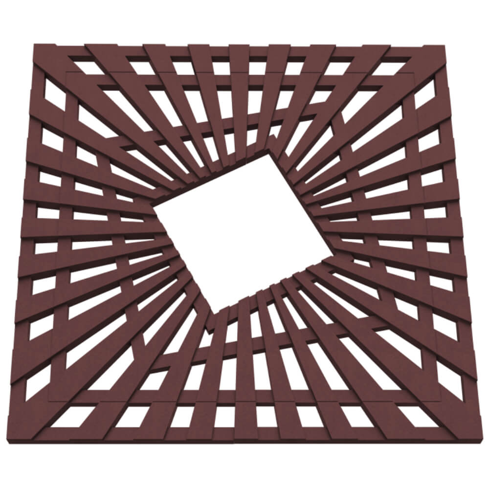 Приствольная решетка для дерева ZKING ATMOSPHERE 1.2х1.2м Коричневая в Каменске-Уральском фото