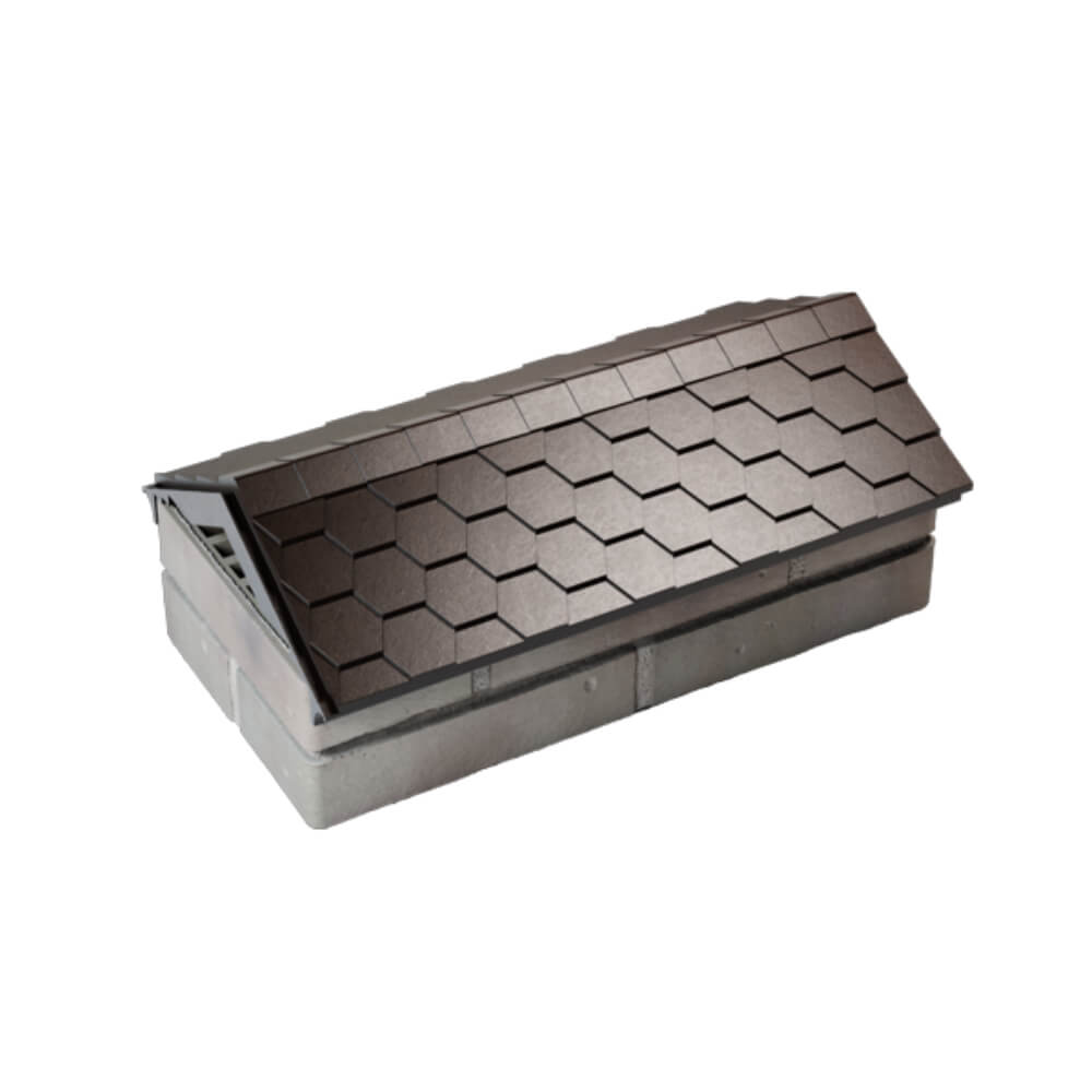 Парапет Zking Эверест Коричневый с посадкой на 1 кирпич (200/225/255мм) в Каменске-Уральском фото