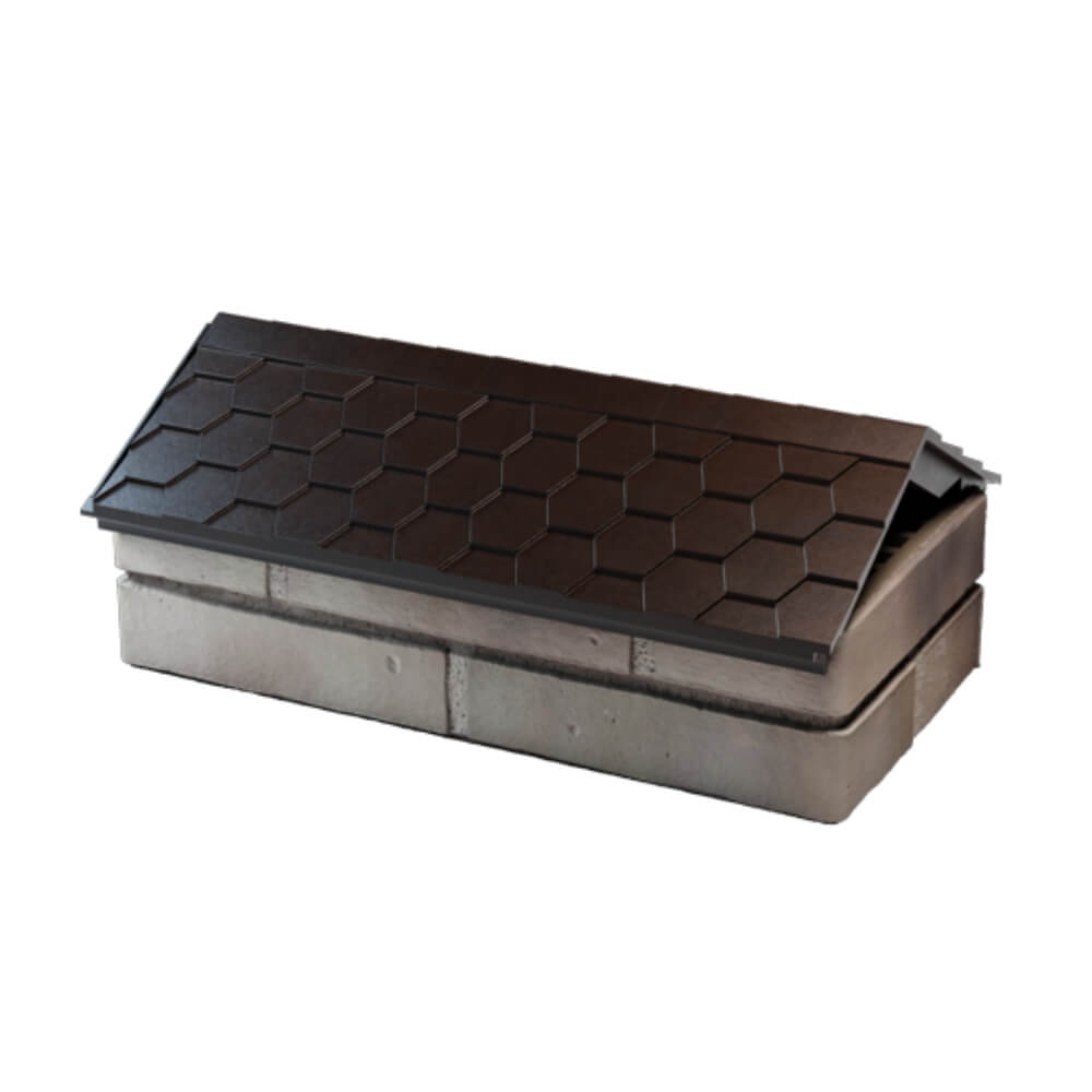 Парапет Zking Эверест Коричневый с посадкой на 1 кирпич (200/225/255мм) в Каменске-Уральском фото