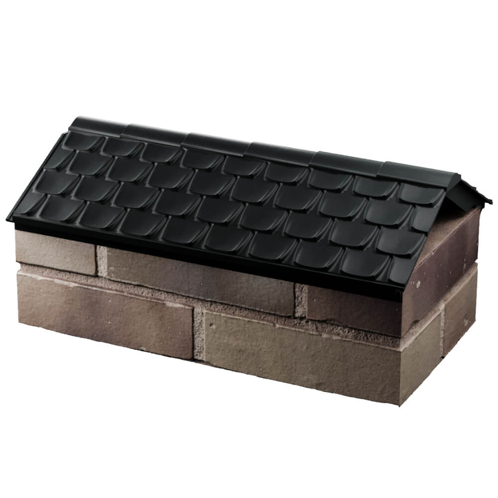 Парапет Zking Эльбрус Черный с посадкой на 1 кирпич (255мм) в Каменске-Уральском фото