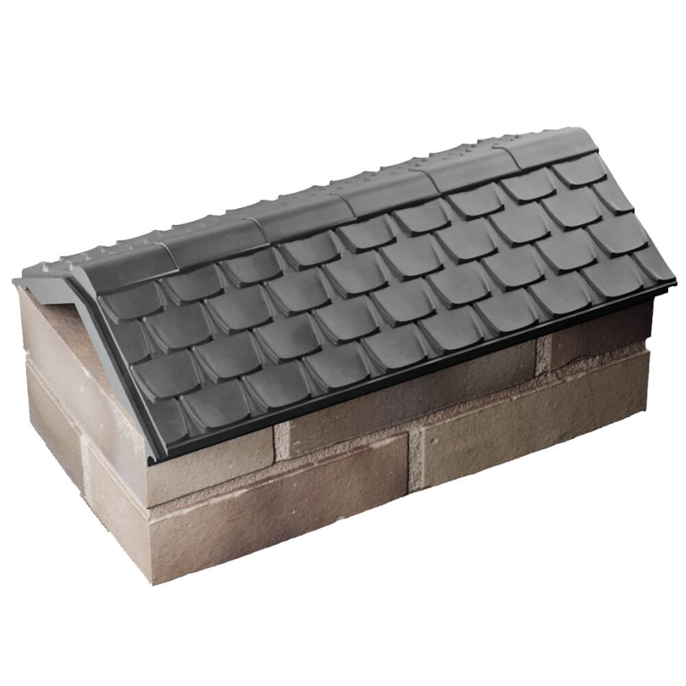 Парапет Zking Эльбрус Серый с посадкой на 1 кирпич (255мм) в Каменске-Уральском фото