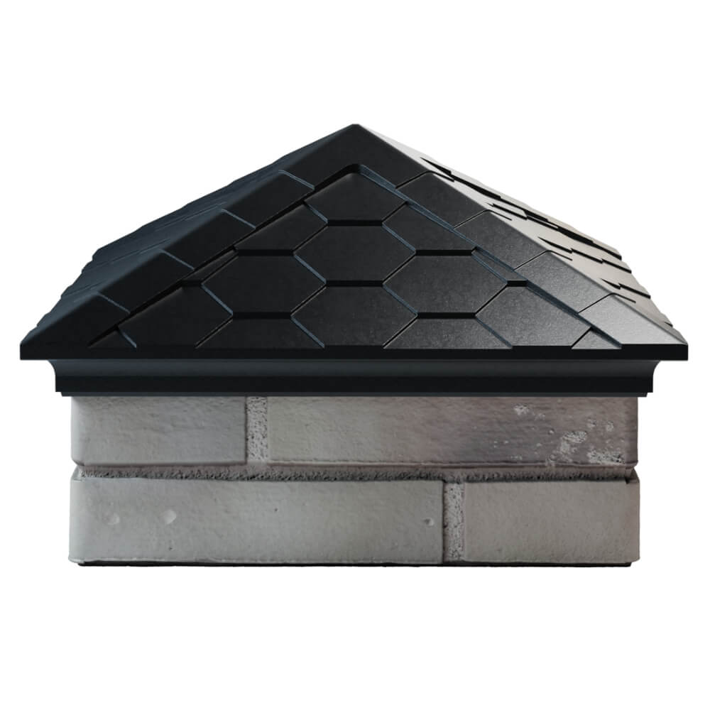 Колпак Zking Эверест Черный на столб 1.5х1.5 кирпича (390х390мм) Каменск-Уральский фото