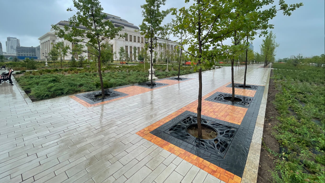 Приствольная решетка для дерева ZKING CRUST 1.2х1.2м Черная в Каменске-Уральском фото