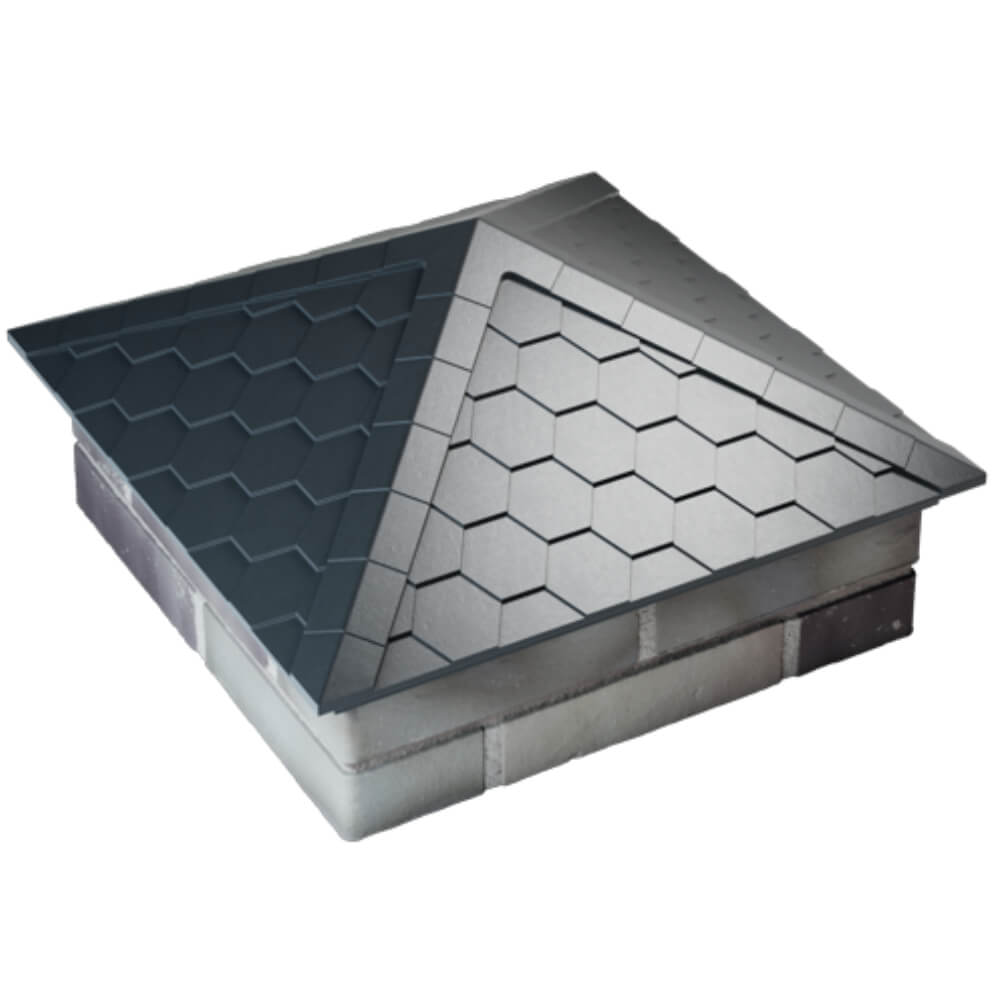 Колпак Zking Эверест Серый на столб 2х2 кирпича (535х535мм) Каменск-Уральский фото