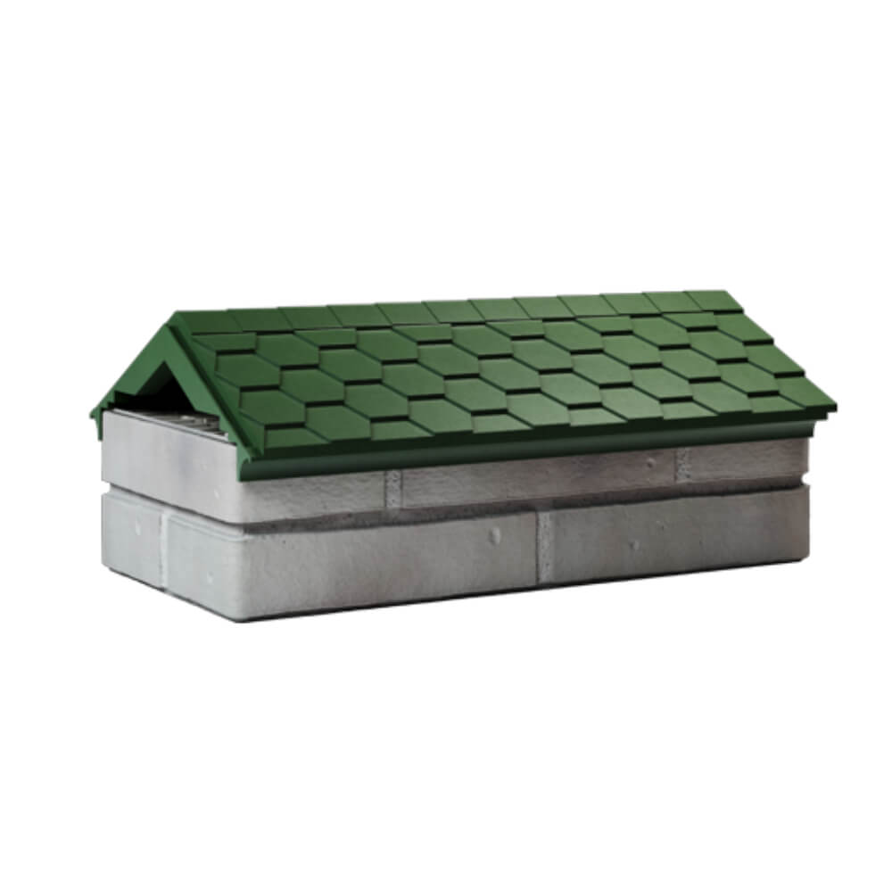 Парапет Zking Эверест Зеленый с посадкой на 1 кирпич (200/225/255мм) Каменск-Уральский фото