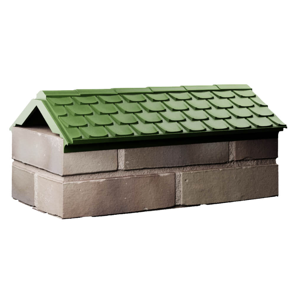 Парапет Zking Эльбрус Зеленый с посадкой на 1 кирпич (255мм) Каменск-Уральский фото