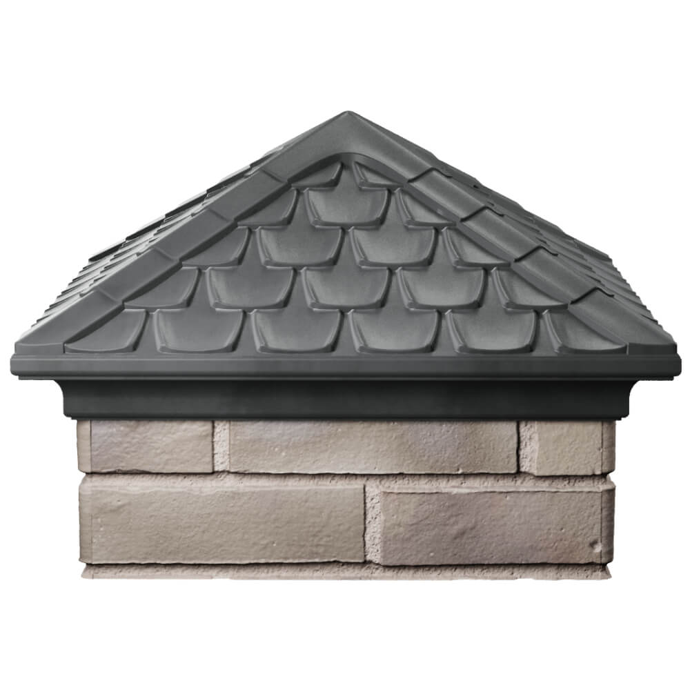 Колпак Zking Эльбрус Серый на столб 1.5х1.5 кирпича (385х385мм) Каменск-Уральский фото