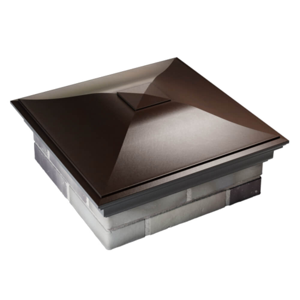 Колпак Zking Монблан Коричневый на столб 2х2 кирпича (515х515мм) Каменск-Уральский фото