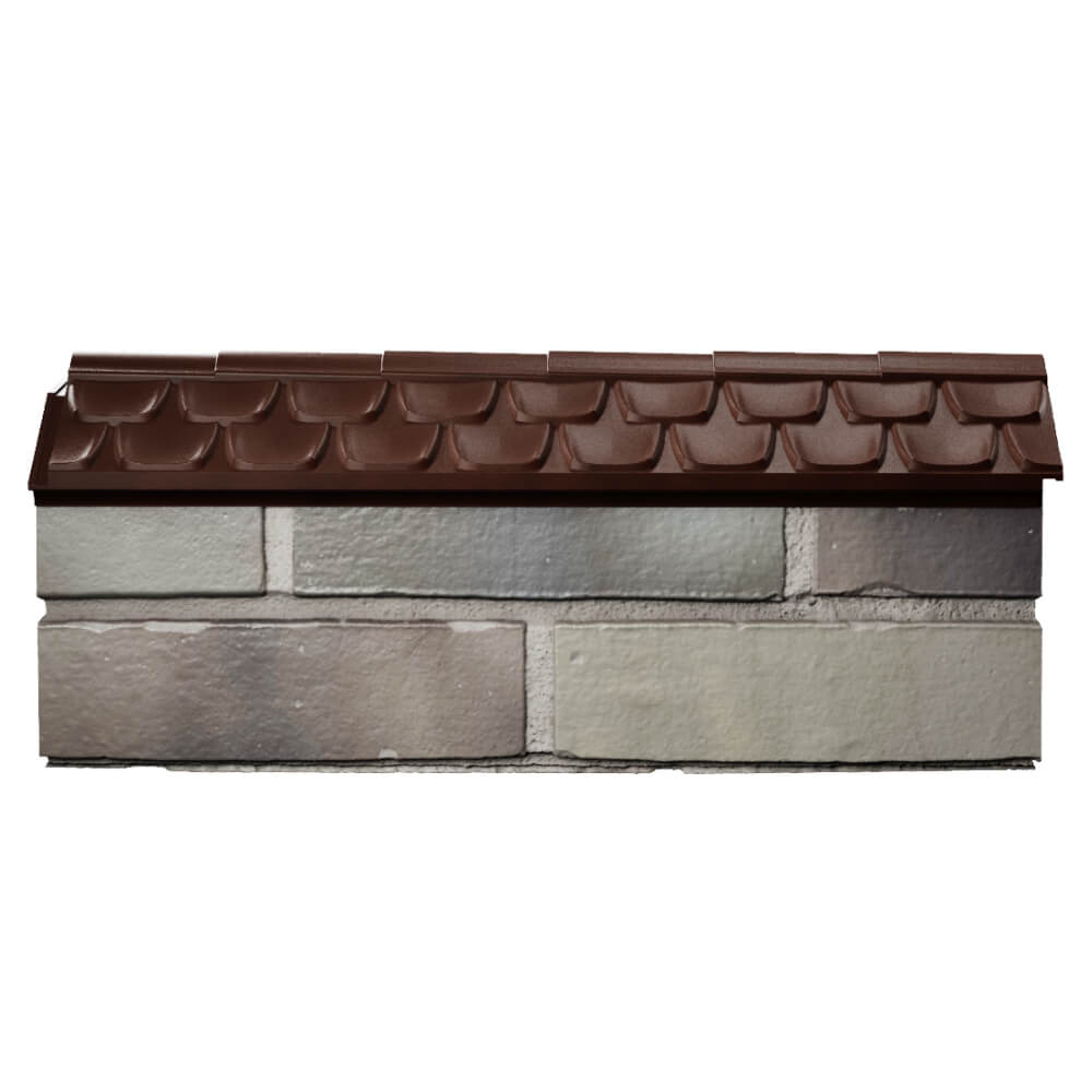 Парапет Zking Эльбрус Коричневый с посадкой на 0.5 кирпича (130мм) в Каменске-Уральском фото