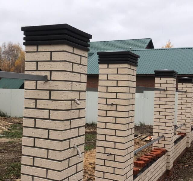 Колпак Zking Бона ХайТек Коричневый на столб 1.5х1.5 кирпича (385х385мм) в Каменске-Уральском фото