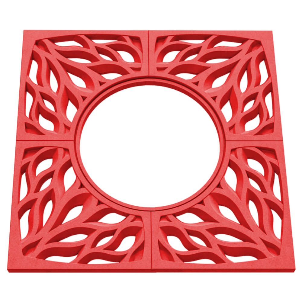 Приствольная решетка для дерева ZKING CRUST 1.2х1.2м Красная в Каменске-Уральском фото