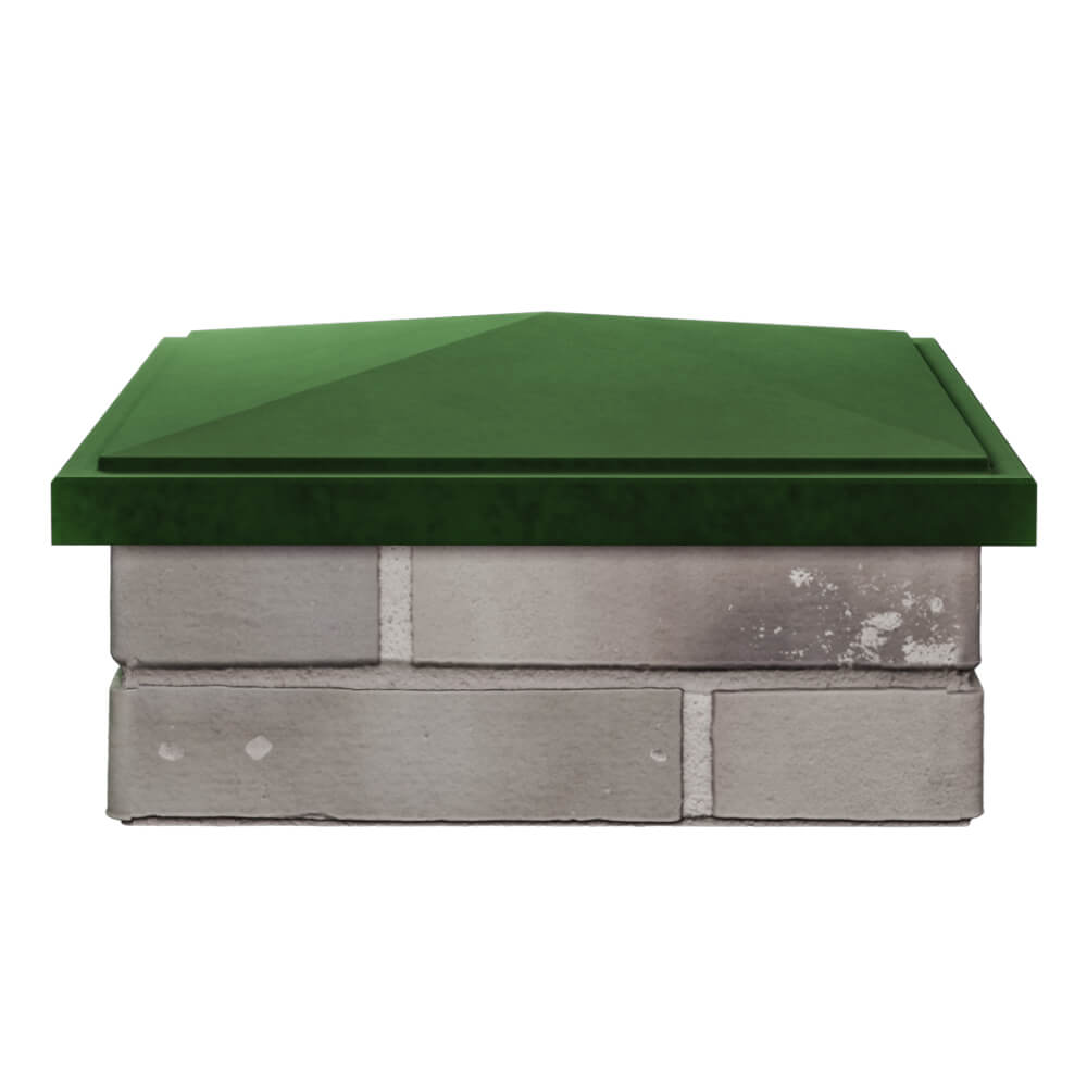 Колпак Zking БонаМоно Зеленый на столб 1.5х1.5 кирпича (385х385, 400х400мм) Каменск-Уральский фото