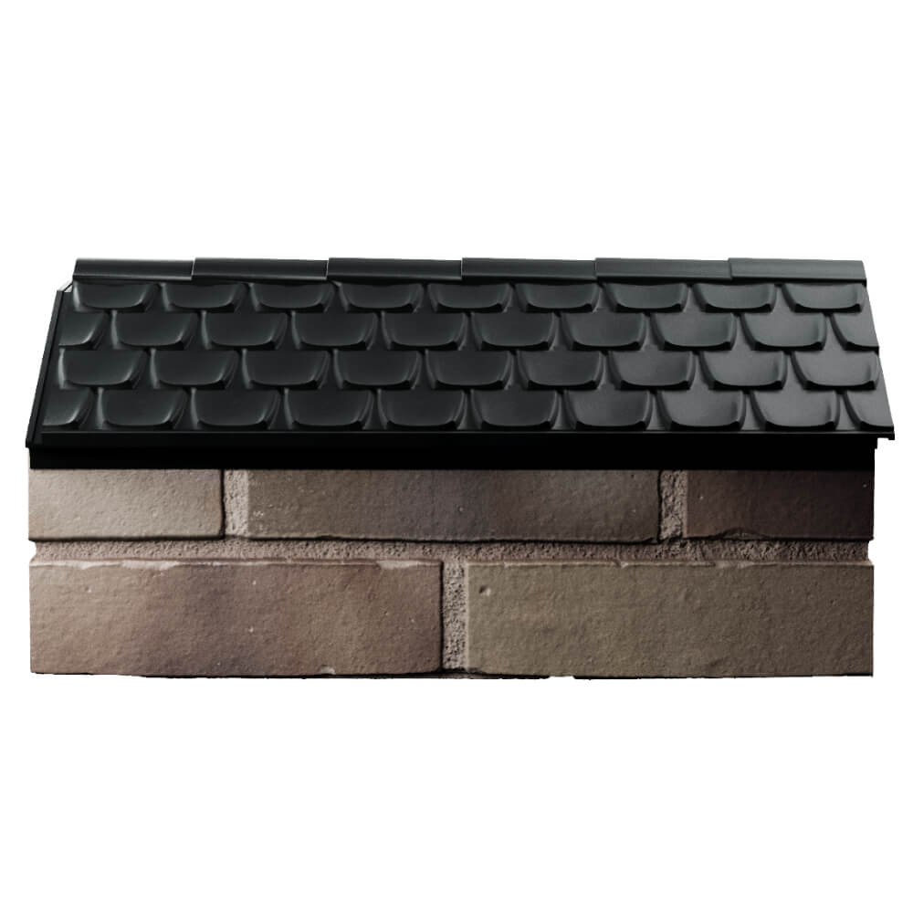 Парапет Zking Эльбрус Черный с посадкой на 1 кирпич (255мм) в Каменске-Уральском фото
