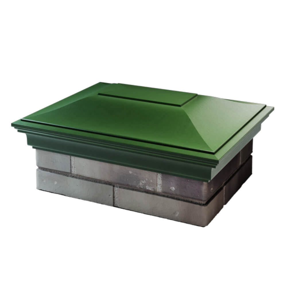 Колпак Zking Монблан Зеленый на столб 2х1.5 кирпича (515х385мм) в Каменске-Уральском фото