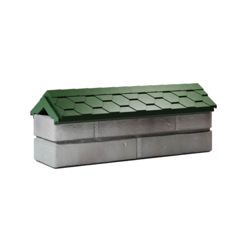 Парапет Zking Эверест Зеленый с посадкой на 0.5 кирпича (130мм) Каменск-Уральский фото