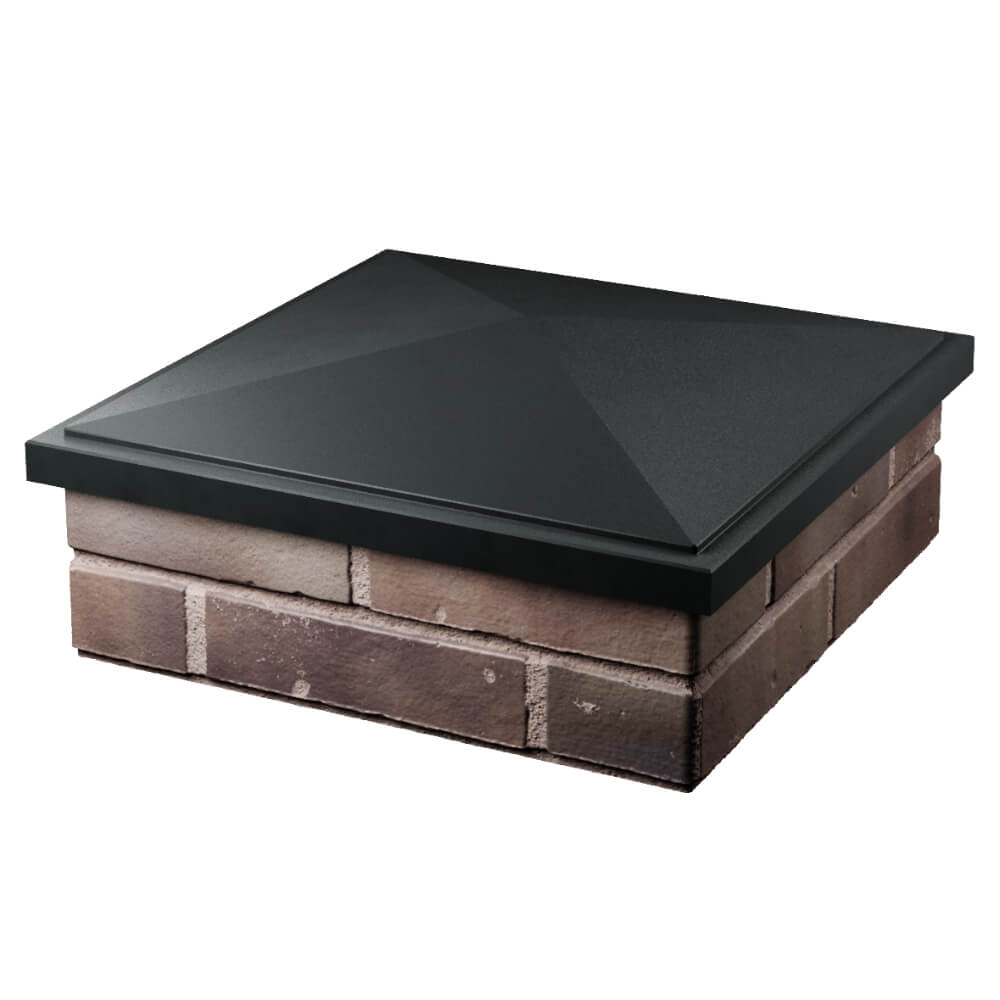 Колпак Zking БонаМоно Черный на столб 2х2 кирпича (515х515, 530х530мм) в Каменске-Уральском фото