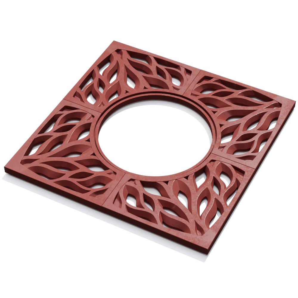 Приствольная решетка для дерева ZKING CRUST 1.2х1.2м Красная в Каменске-Уральском фото