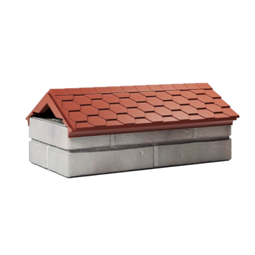 Парапет Zking Эверест Красный с посадкой на 1 кирпич (200/225/255мм) Каменск-Уральский фото